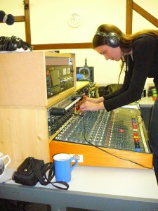 Using the main desk in Studio 1